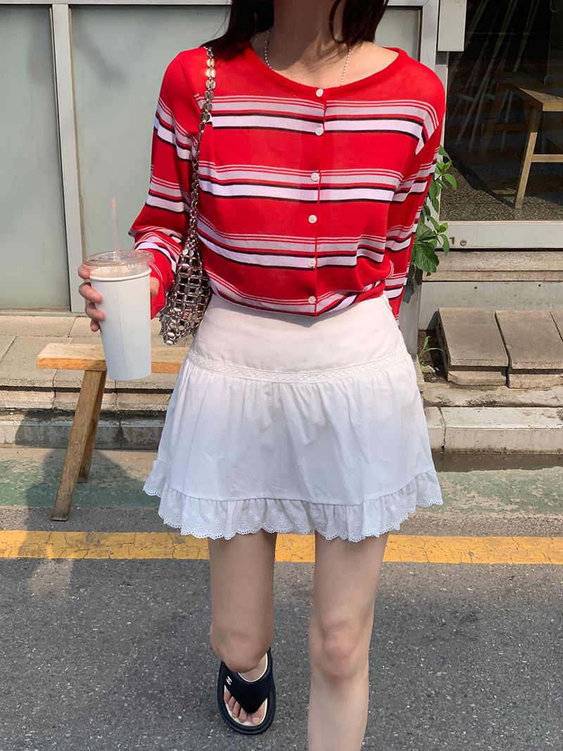 [MADE] Versi lace frill mini skirt