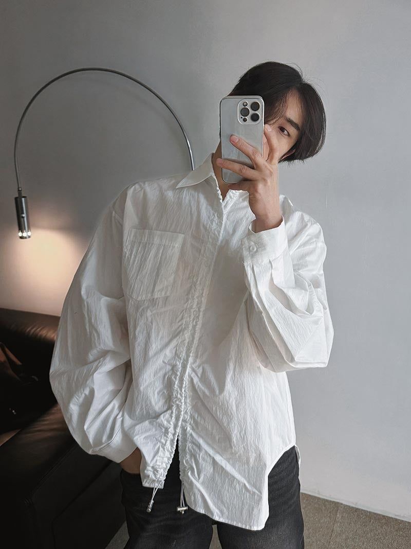 ASCLO（エジュクロ）の「[A-S0059] ゲンタバルーンフィットストリングシャツ (4色)（Tops）」
