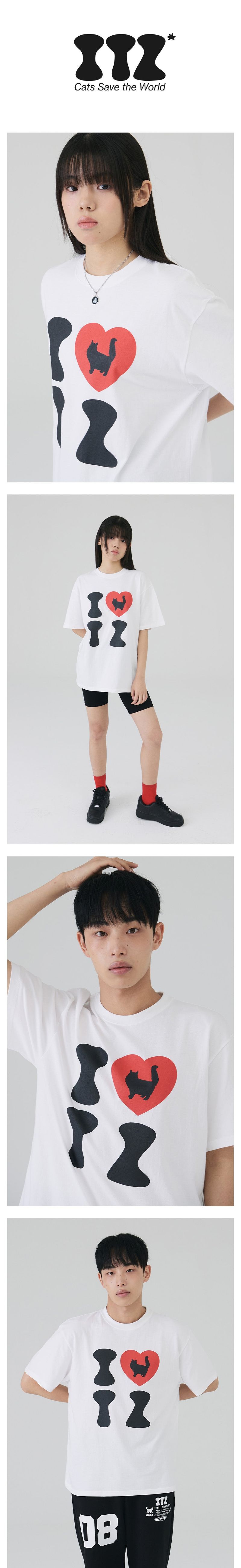 I LOVE CAT T SHIRT