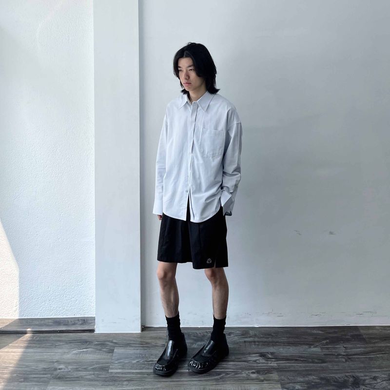 Sharp Silhouette Long-Sleeve Shirt