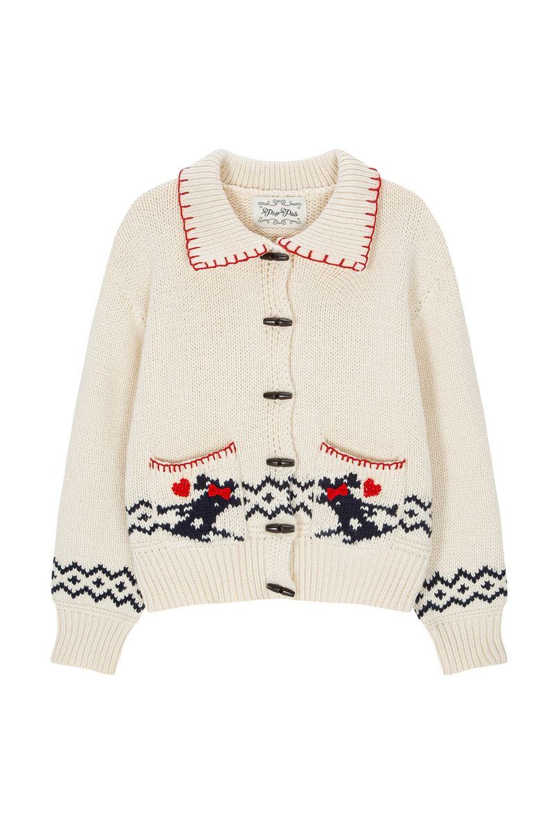 POPPALS（ポップパルズ）の「Bunny Heart Cardigan [Ivory]（Tops）」