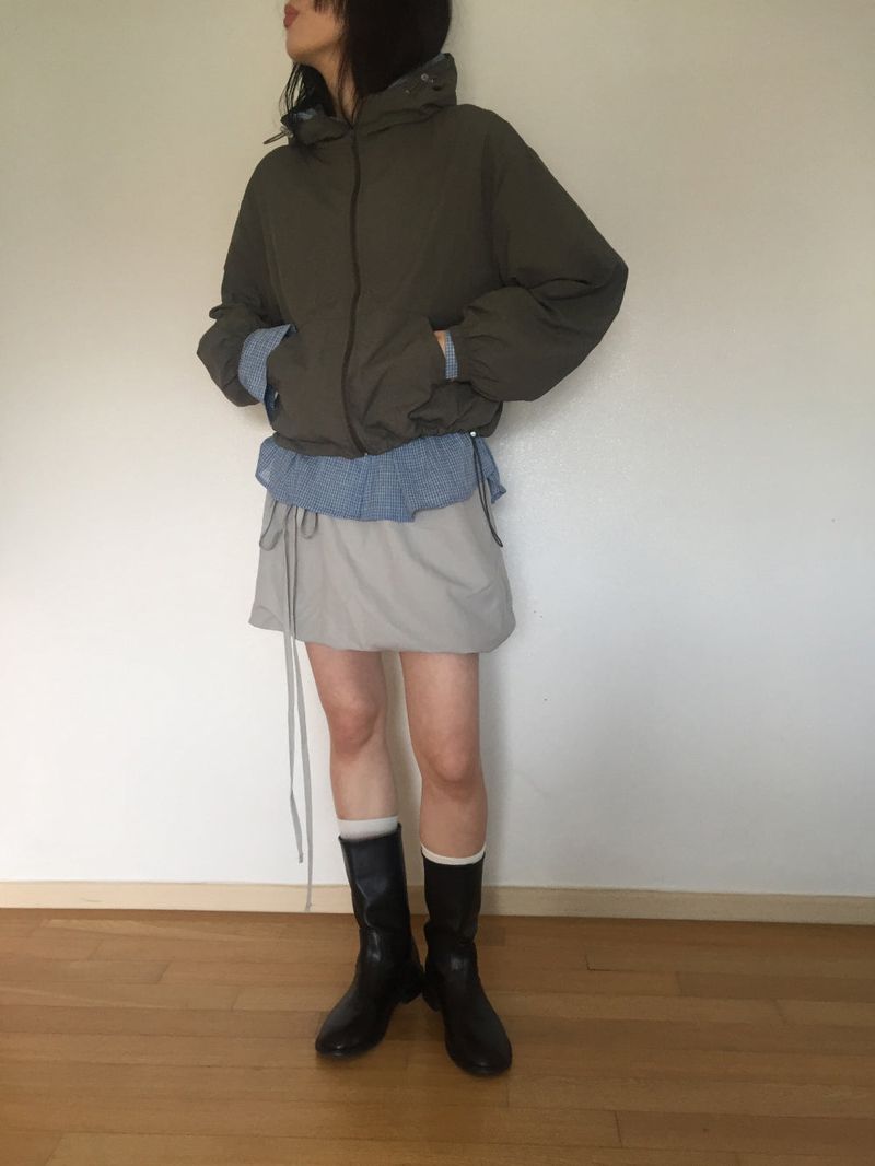 Tie Balloon Mini Skirt (4 colors)