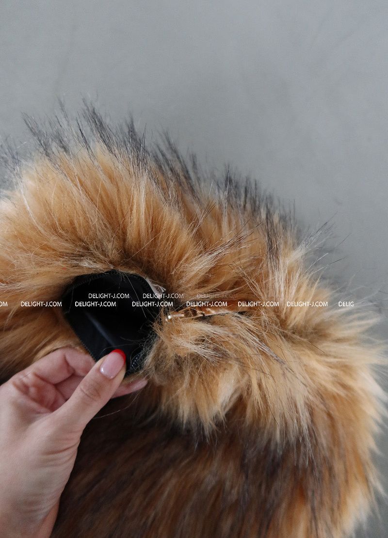 Raccoon Fake Fur Backpack