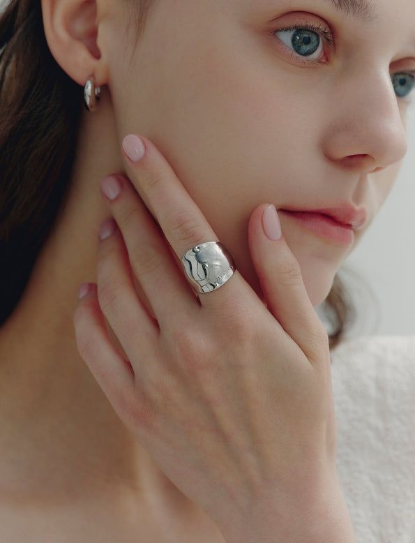 26SS★ [Premium Plating] H Edition AB(W) Curve Wave Ring