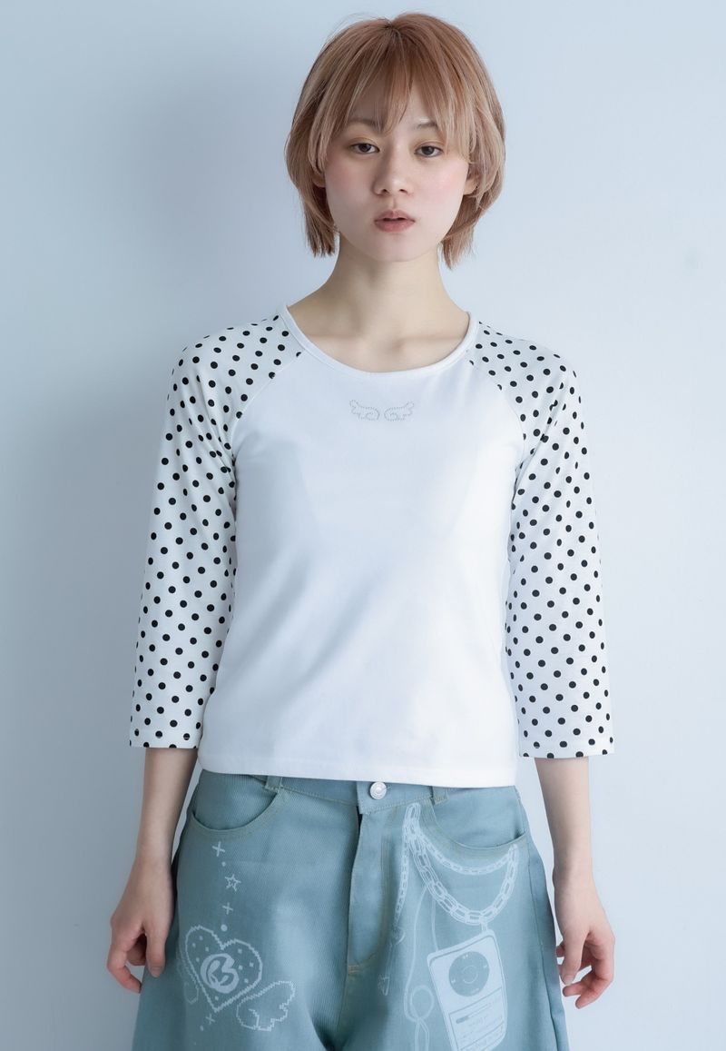 dotwing raglanT(white)