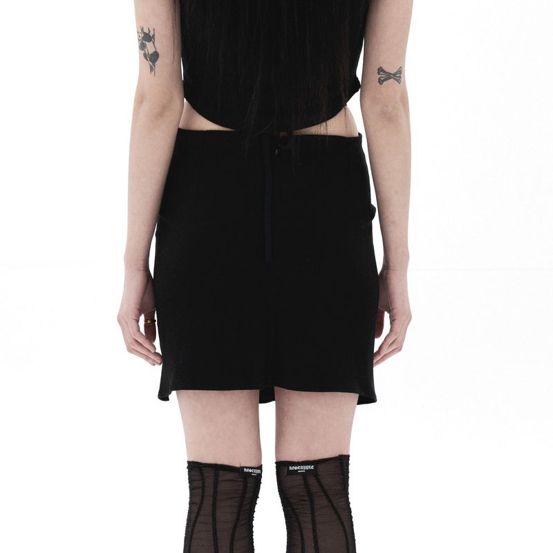 212-shirring ribbon skirt