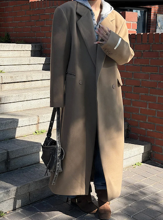 [Unisex] Max double long coat(2color)