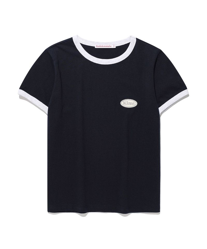 Kims Fresh Cotton Market(キムス フレッシュ コットン マーケット)の「Kims エッグバムリンガーT Navy(トップス)」