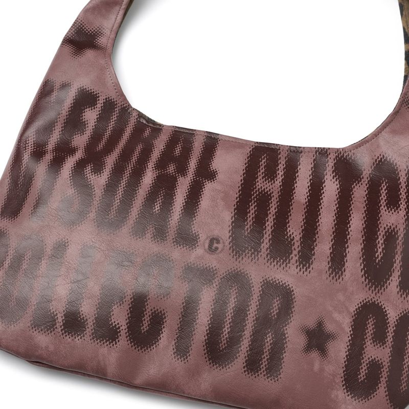 Inner leopard artwork bag [Mauve]