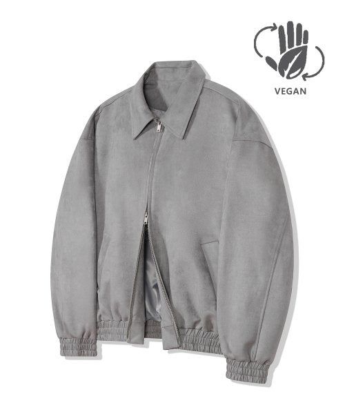 standard error（スタンダードエラー）の「87-STAN009 [Vegan Suede] Standard Blouson Suede Jacket GRAY（）」