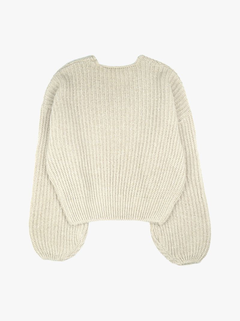 BASIC VOLUME V-NECK SWEATER