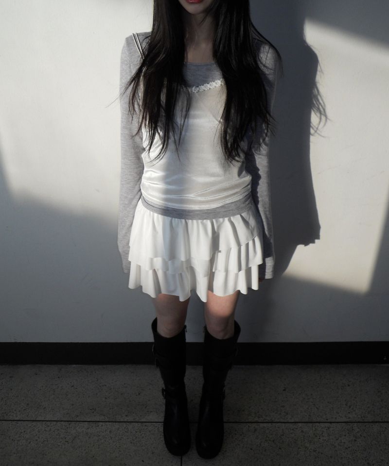 peony frill skirt