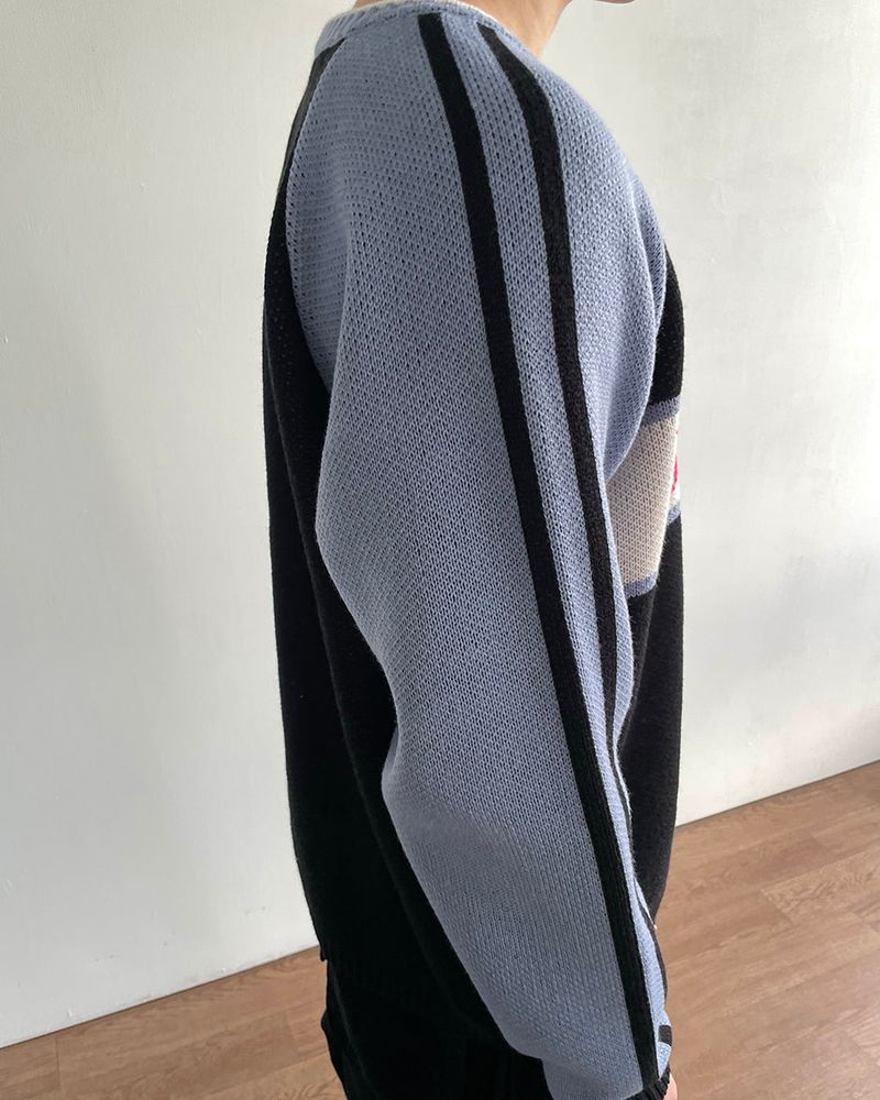 Rococo Raglan Line Knit