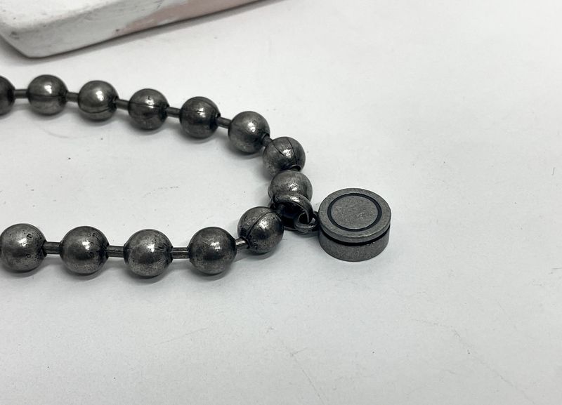 9mm ball chain bulletback bracelet
