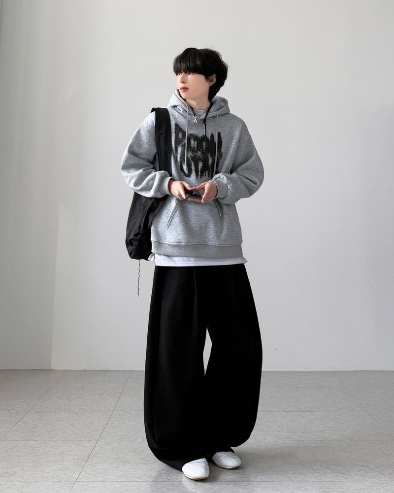 Grab Brushed Over Hoodie