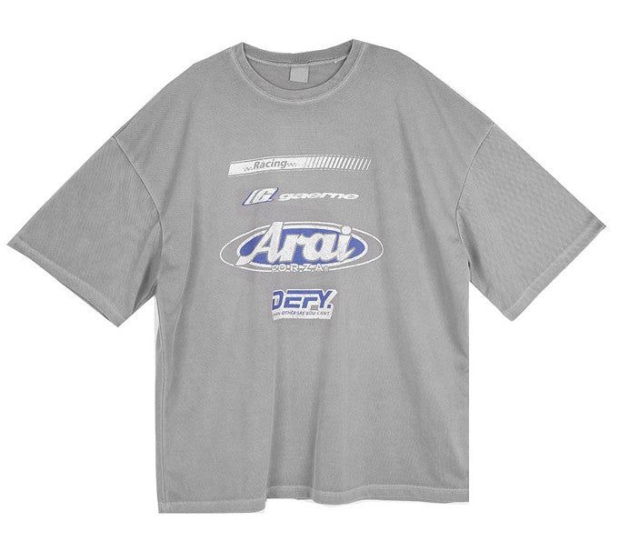 No.0234 pigment racing mesh half T
