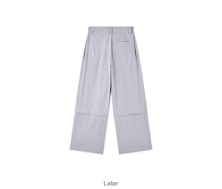 FMACM 2-in-1 Removable Checkered Stripe Contour Lounge Pants