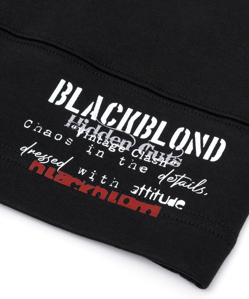 BBD ヴィンテージクラッシュ スウェットショーツ (Black)