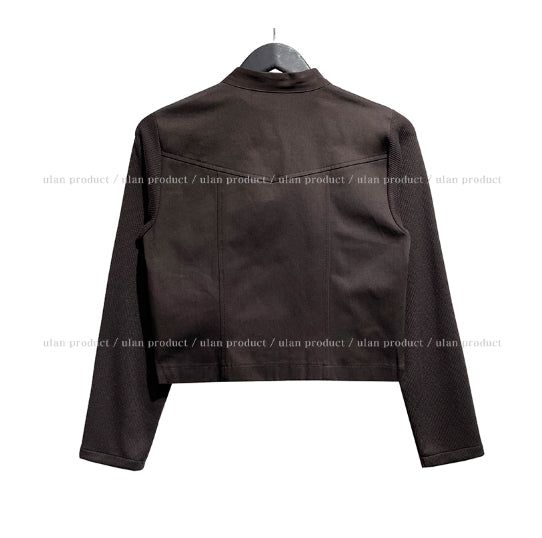 Liberal Crop Two-Way Biker Jacket