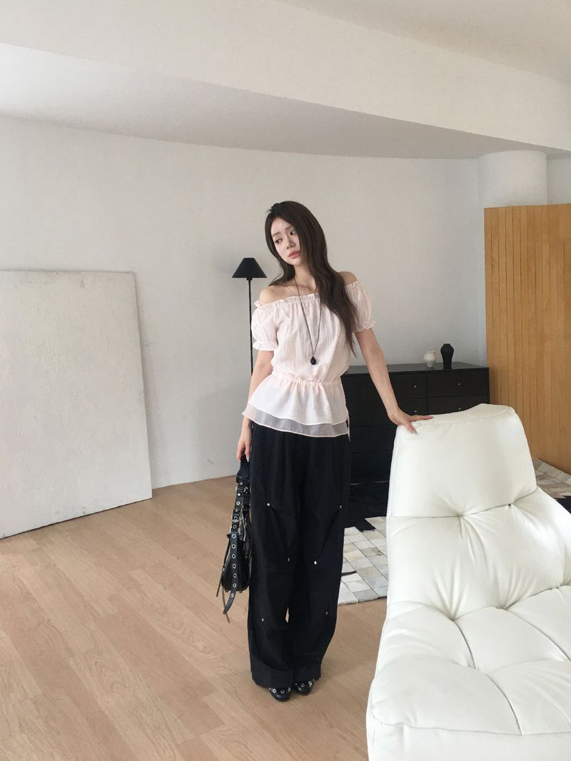 Mellow off shoulder blouse