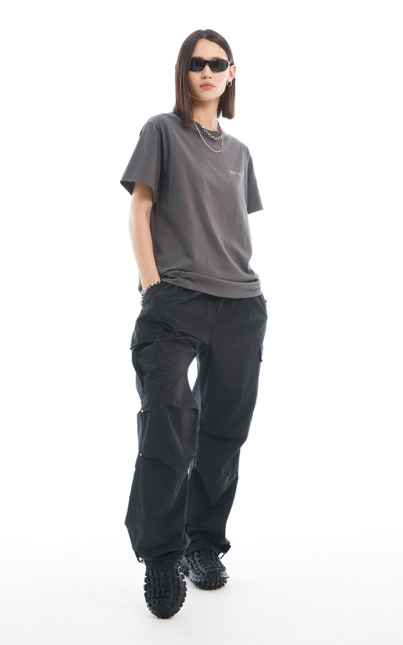 VOLUME CARGO PANTS_BLACK
