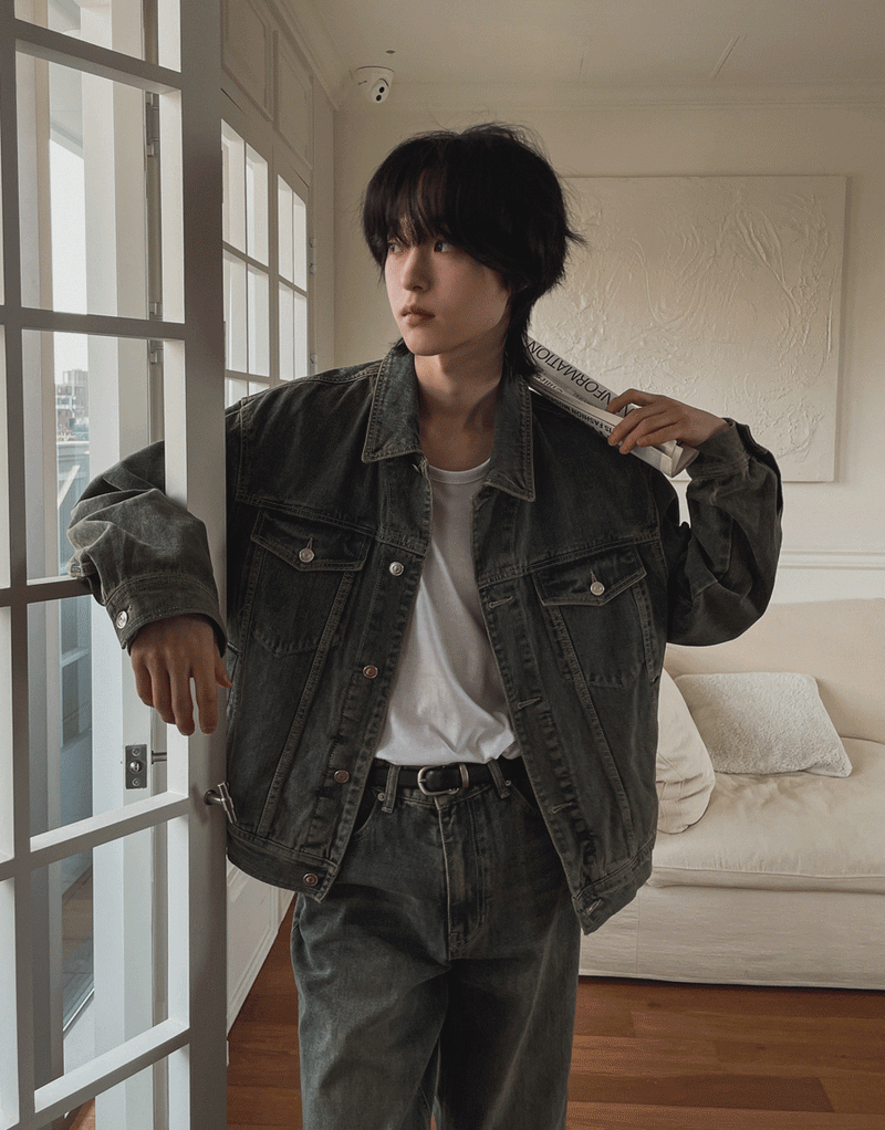 2PLAN（ツープラン）の「ディサブウォッシュドデニムトラッカージャケット (3 color)（Jackets/Outerwear）」