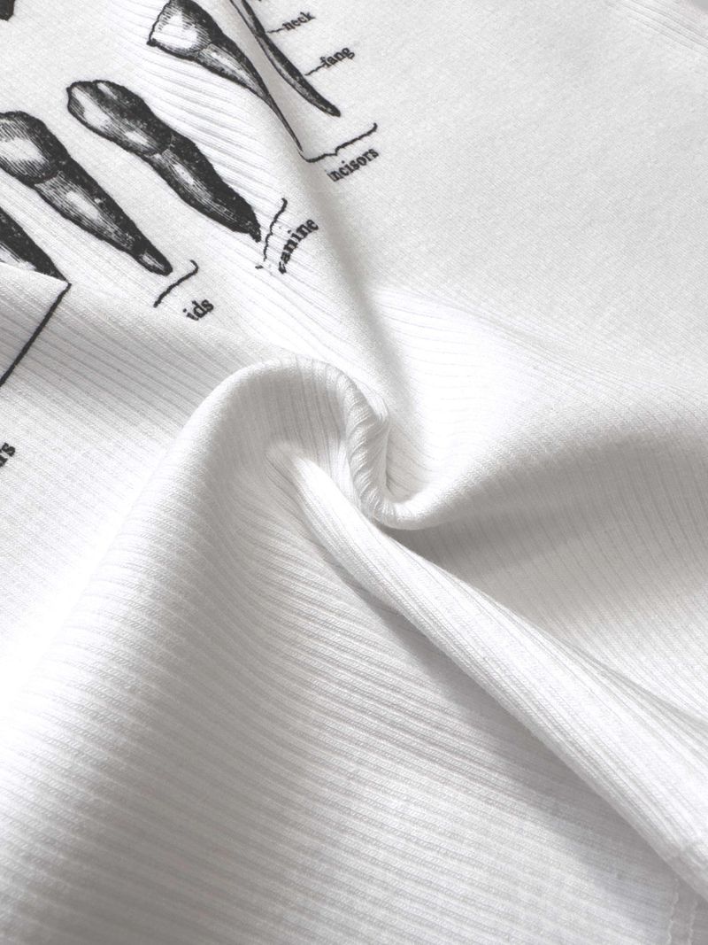 My Teeth Sleeveless Tee WHITE
