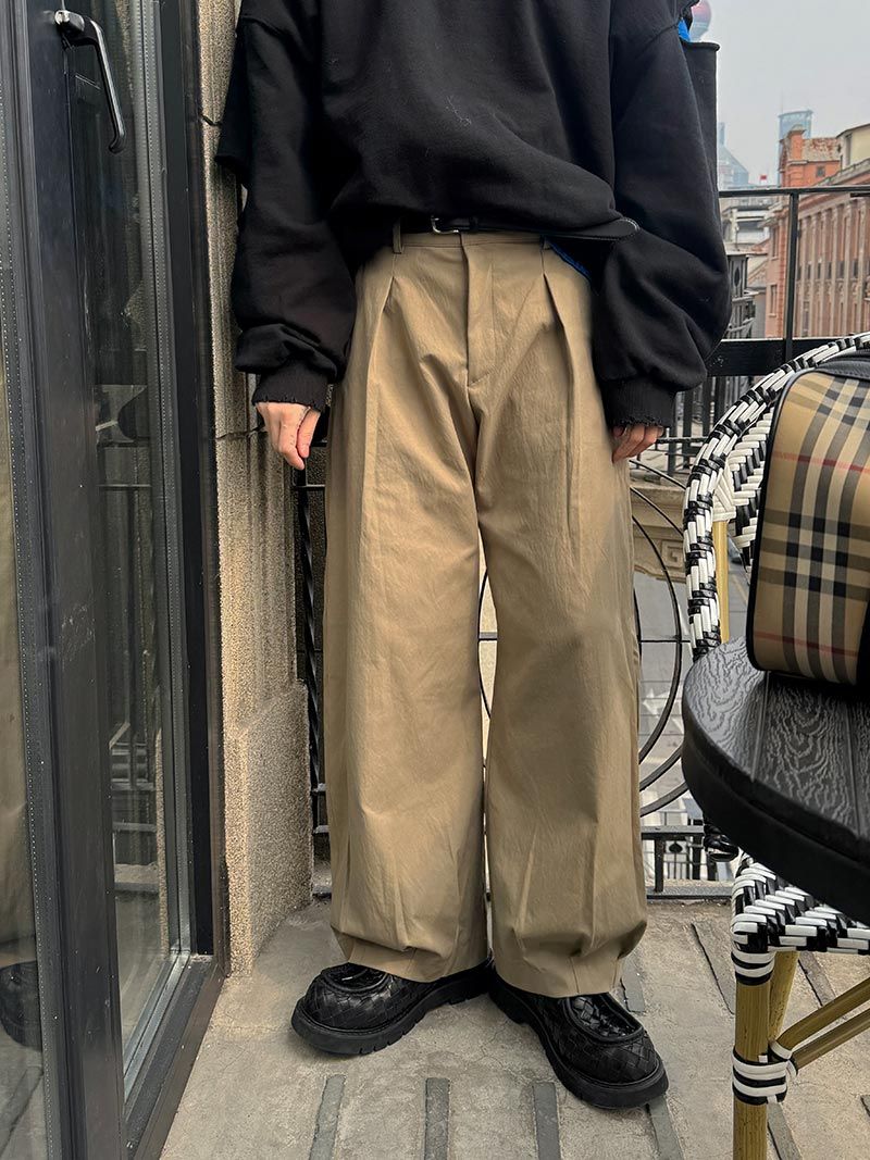 ASCLO Balloonfit Hem Darts Slacks (3color)