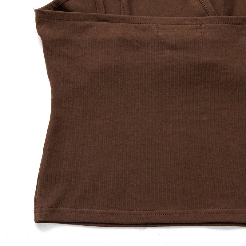 Belted Sleeveless Brown