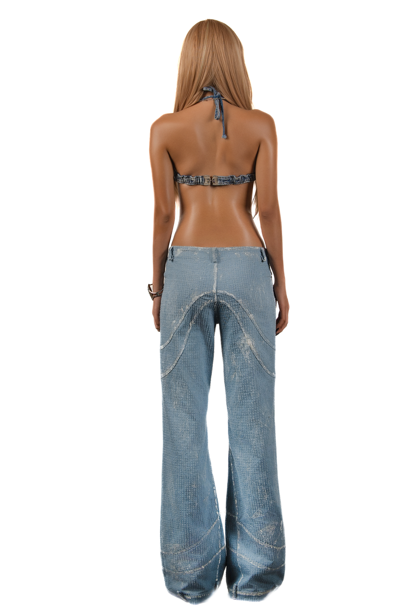 POP Infinity Denim Bra Top