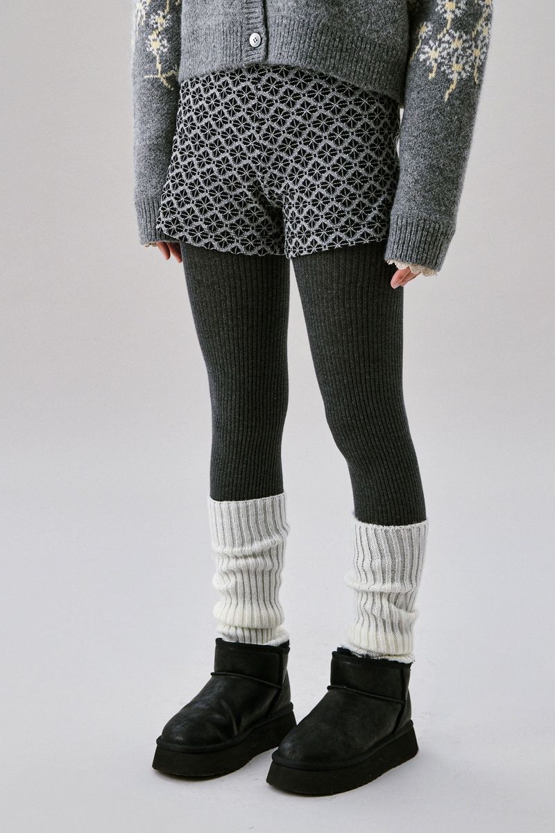 Jacquard Short Pants [Black]