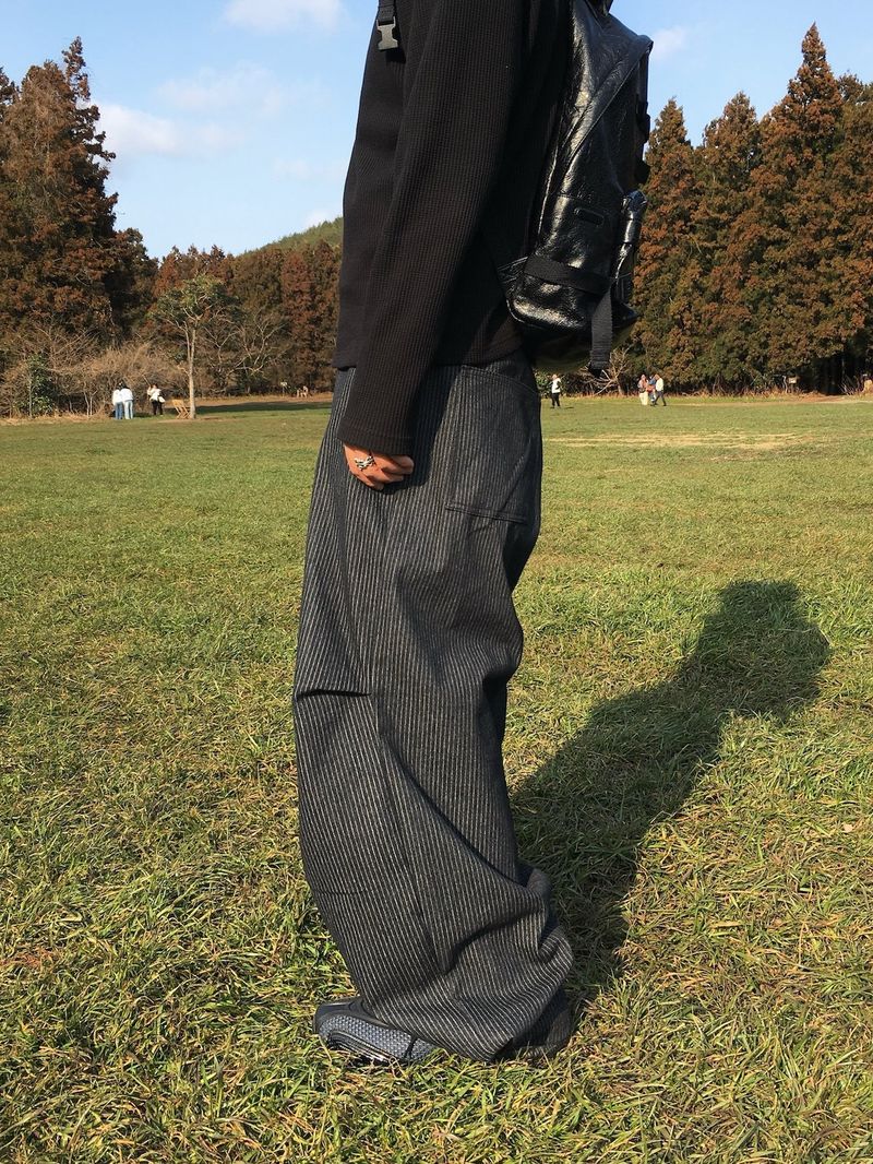 Berrow striped denim pants