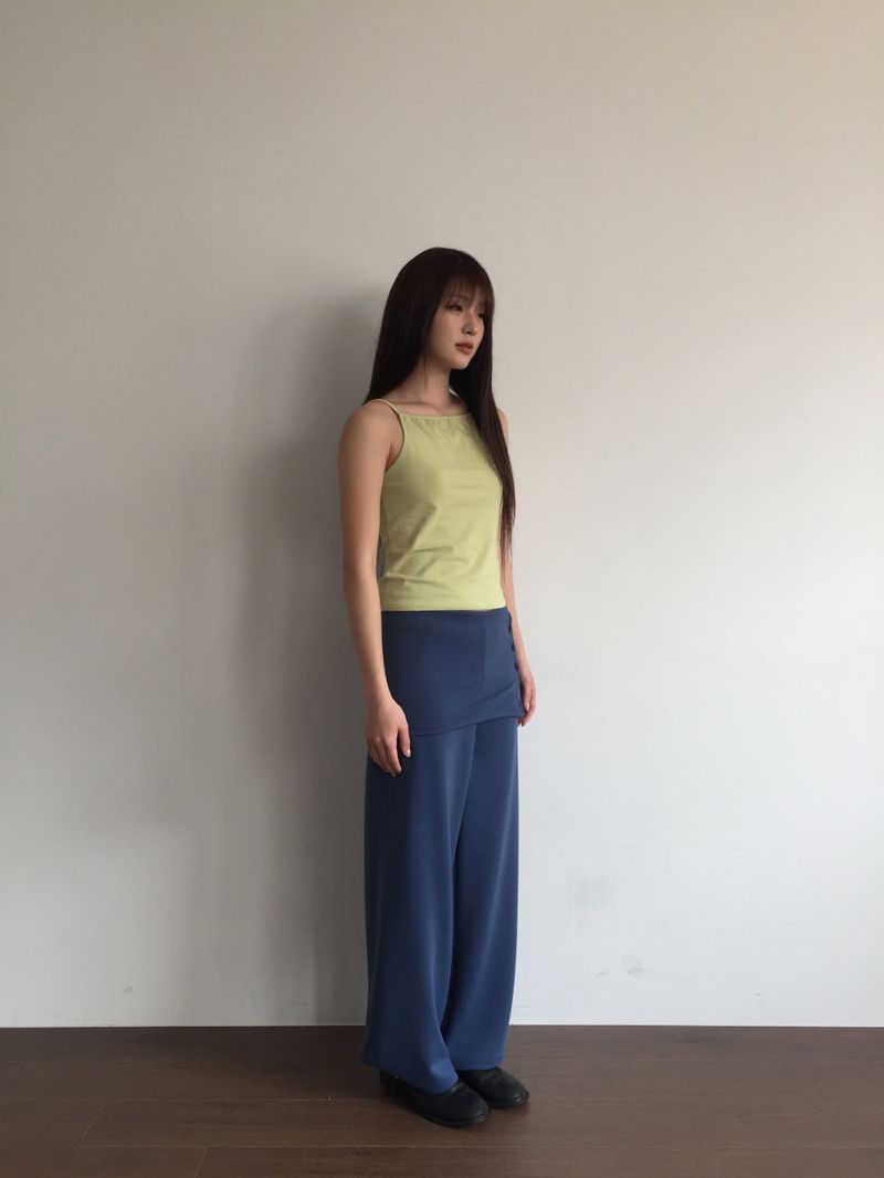 As-side button pants (2color)