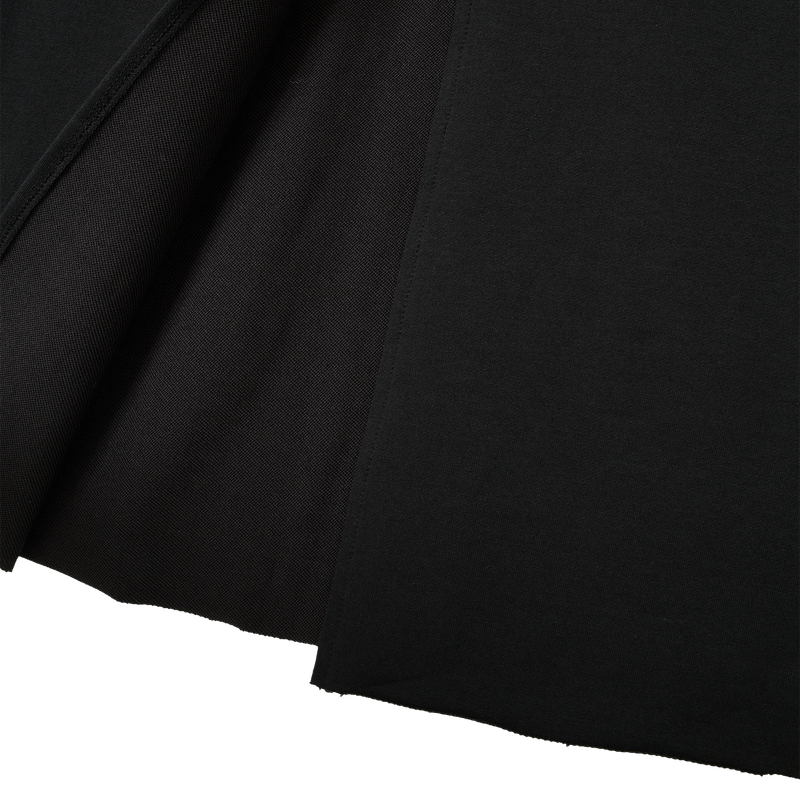 Layered Tied Drape Mermaid Skirt - BLACK