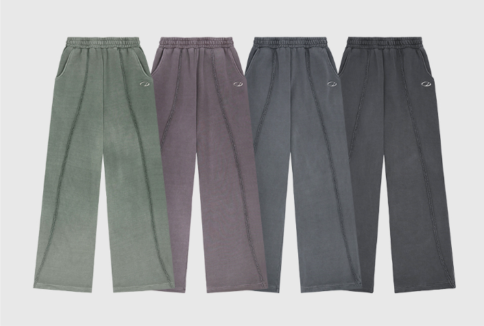 Pigment Cut-Off String Wide Pants