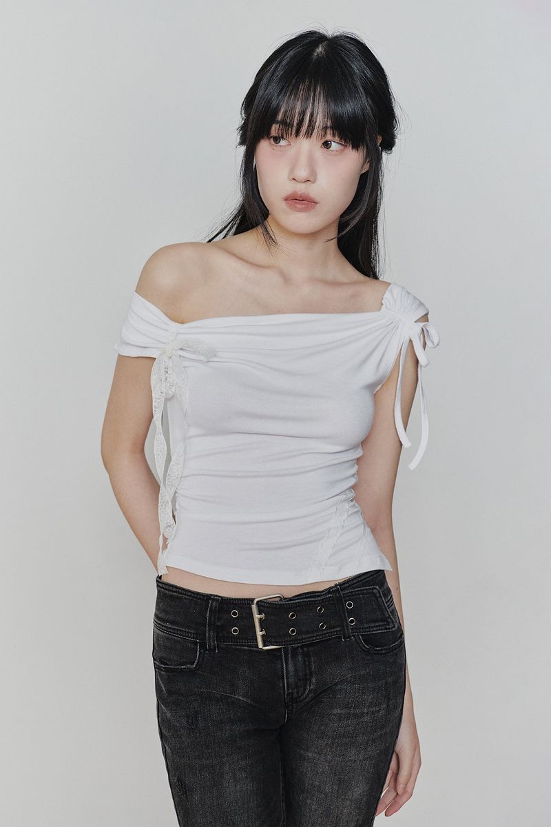 ANGEL STRAP TOP white