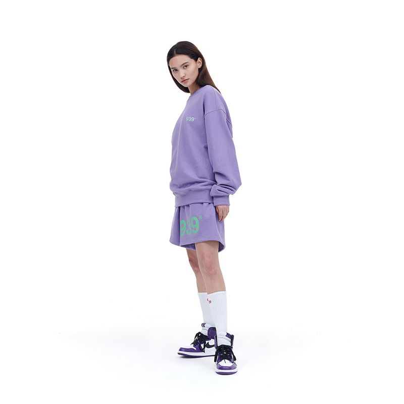 939 LOGO SWEAT SHORTS (LAVENDER)