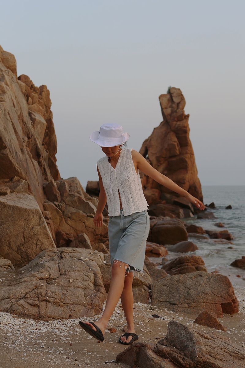 HEI BERMUDA DENIM SHORTS