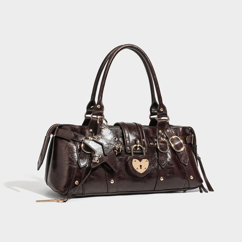 High Quality Star Charm Moto Boston Bag