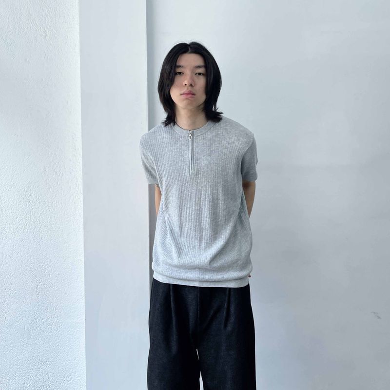 Sharp Silhouette Half-Zip Polo