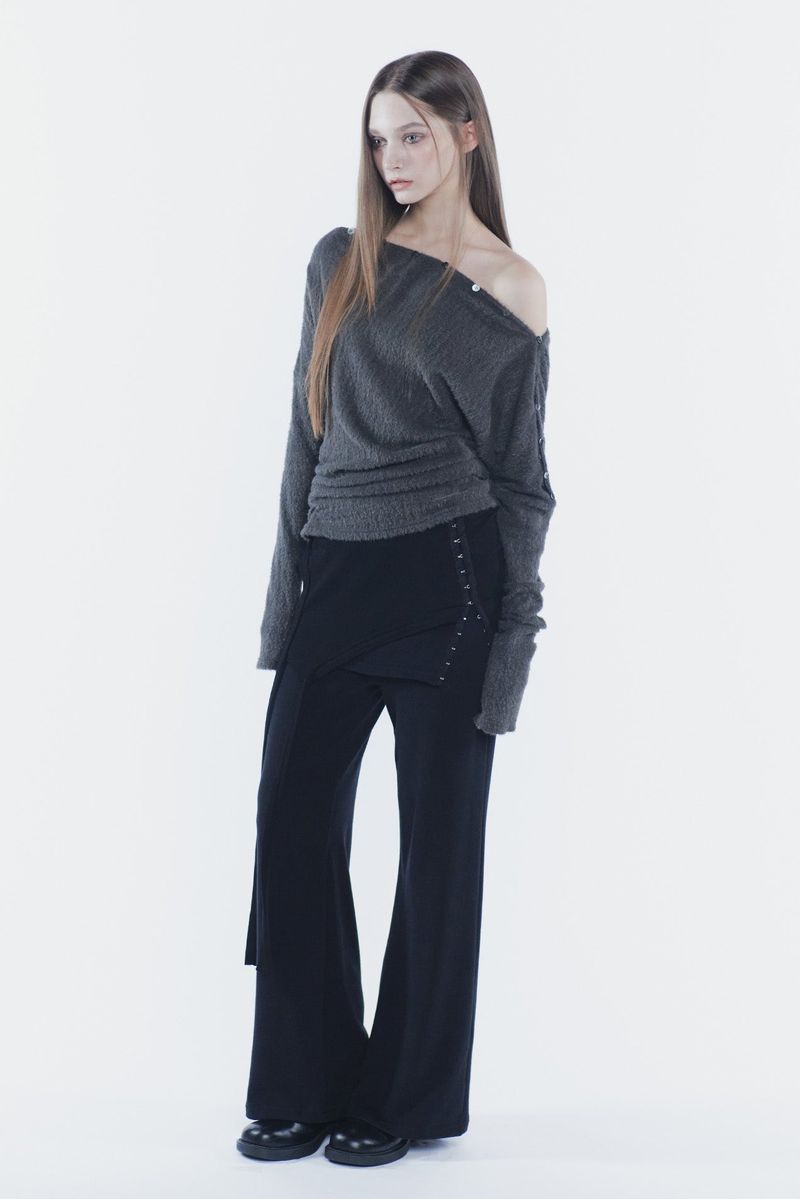 RUBY HOOK LAYERED PANTS black