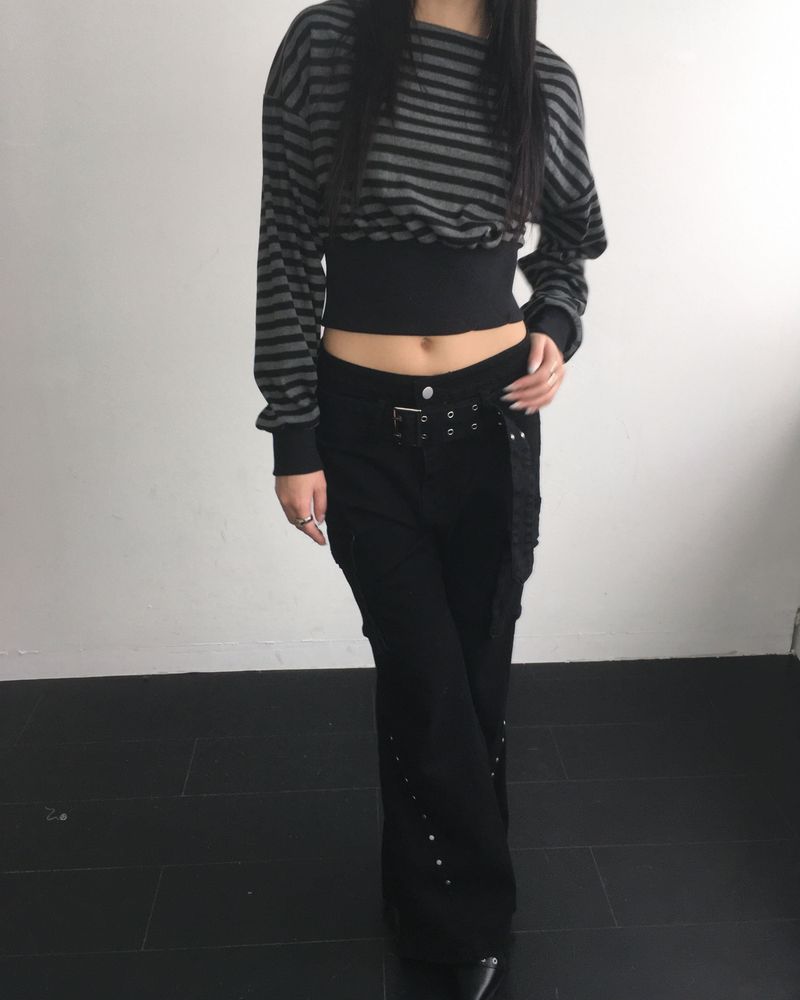 Stripe banding crop mtm