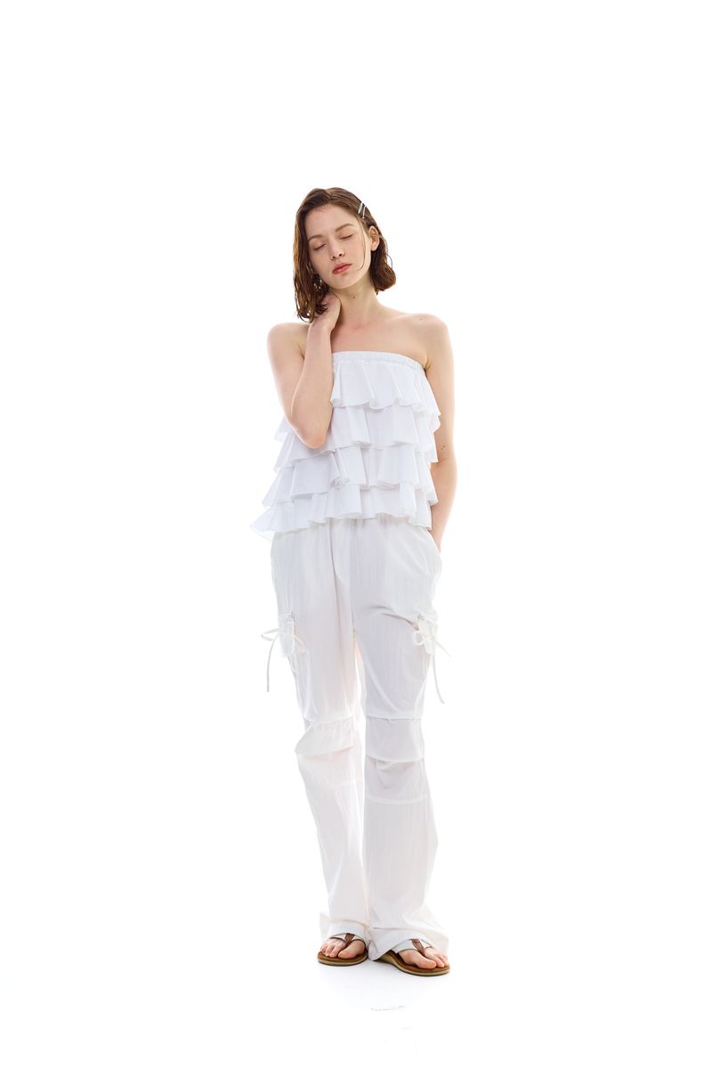 BREEZE BOOTSCUT PANTS / WHITE