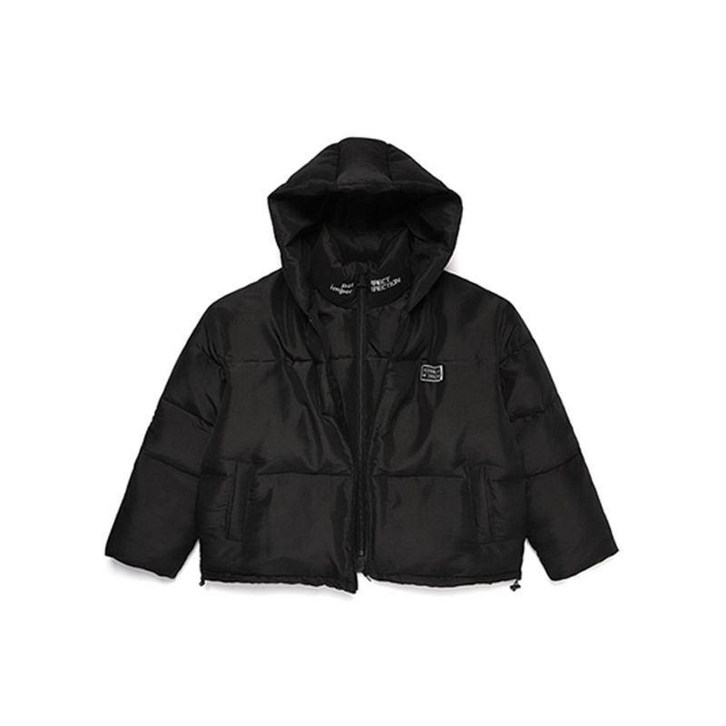 MATTE DOUBLE ZIP UP SHORT PUFFER