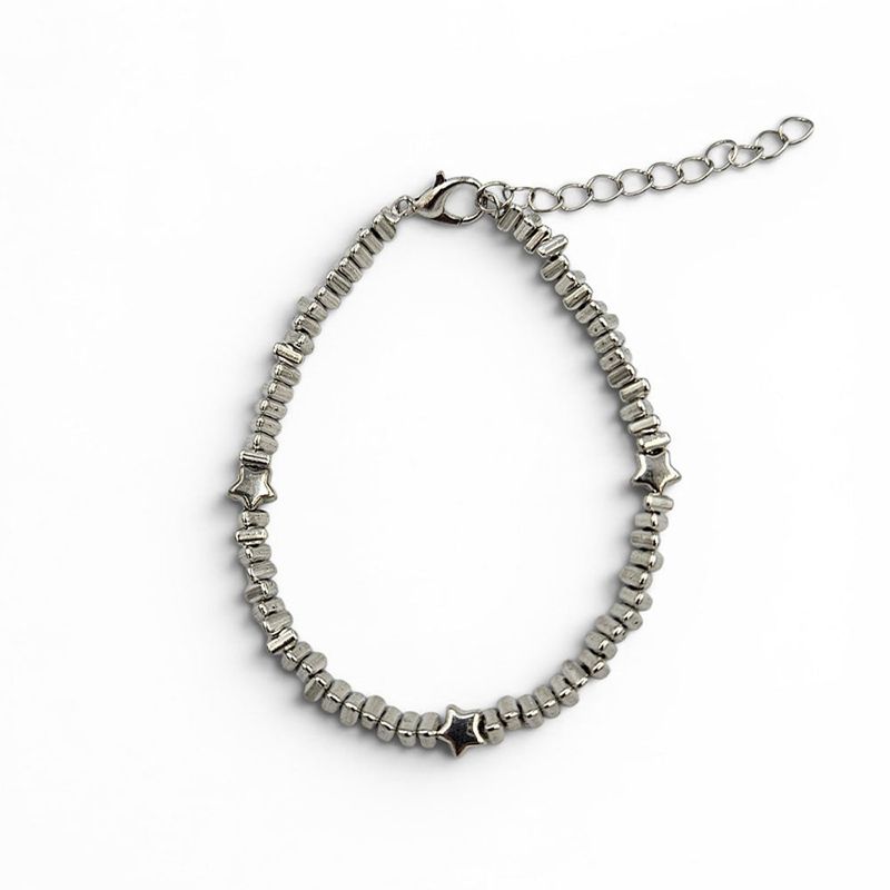 EX LOVE（イーエックスラブ）の「Vintage Silver Star Beaded Bracelet（Accessories）」