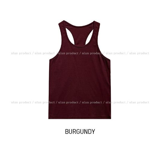 [U-BASIC] Cerandi Ribbed Y Mango Sleeveless