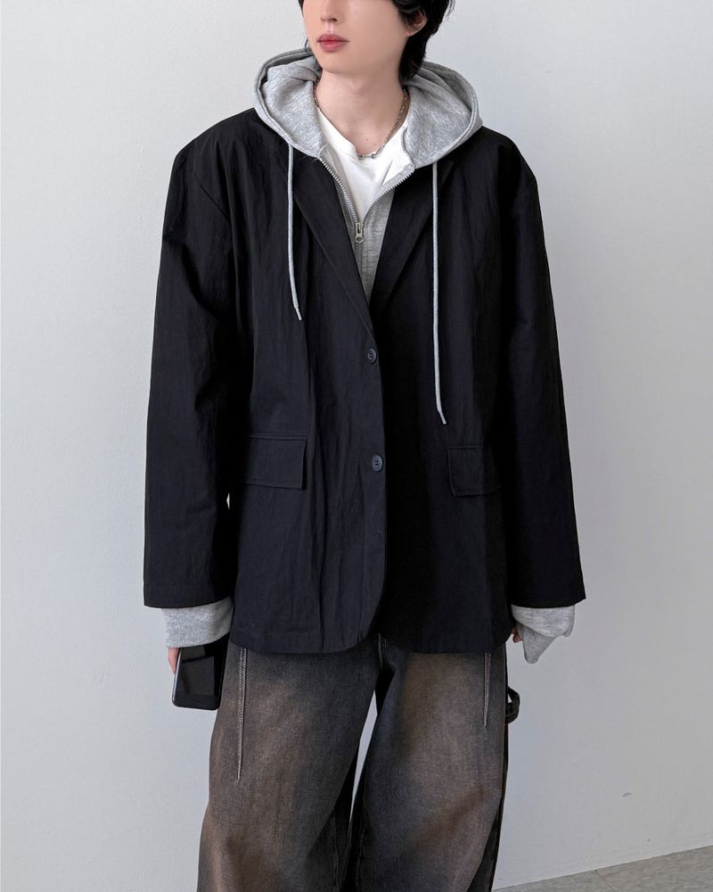 Symbol Nylon Blazer Jacket