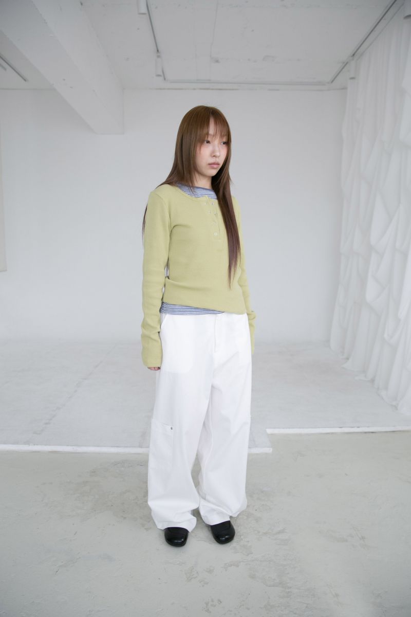 rivet pocket wide pants(2colors)