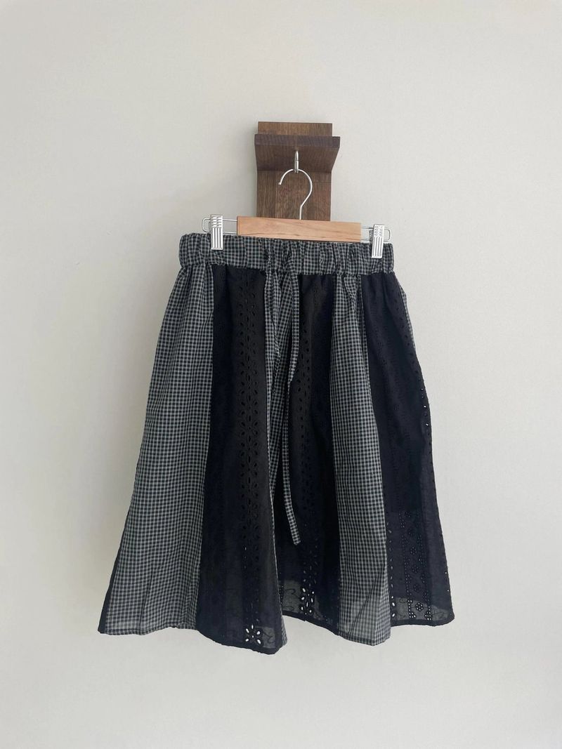 hoyo lace layered skirt