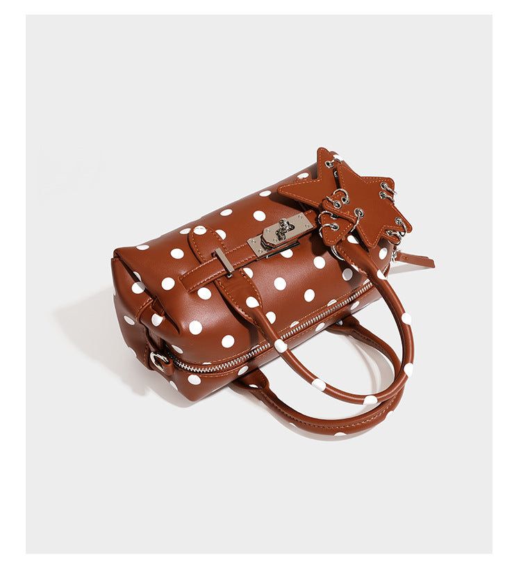 Star Keyring Polka Dot Pillow Handbag